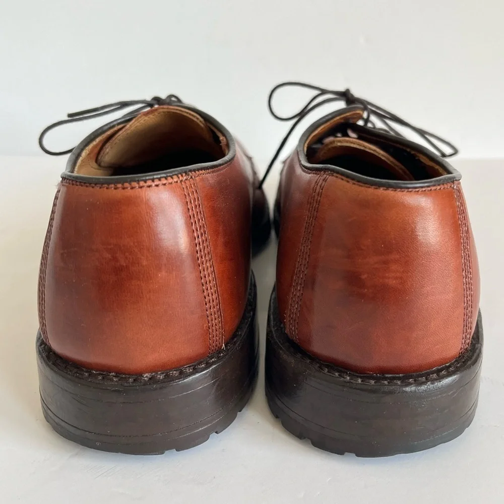 Allen Edmonds Dellwood Brown Leather Oxfords Shoes 8D